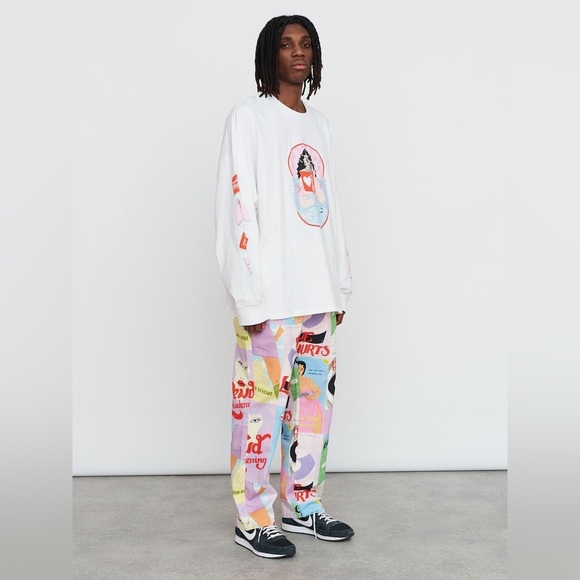 Lazy Oaf x Laura Callaghan Cover To Cover Unisex Pants Size 26 - Picture 5 of 16